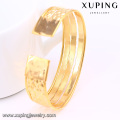 51477 wide 18k gold color cuff bangle for woman bangle